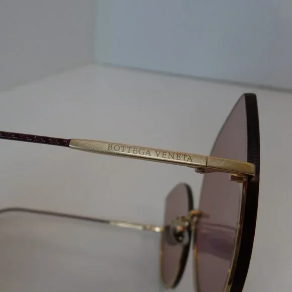 BOTTEGA VENETA Made Italy BV02045 004 New Elegant Sunglasses Purple Colored Lens - Picture 14 of 15